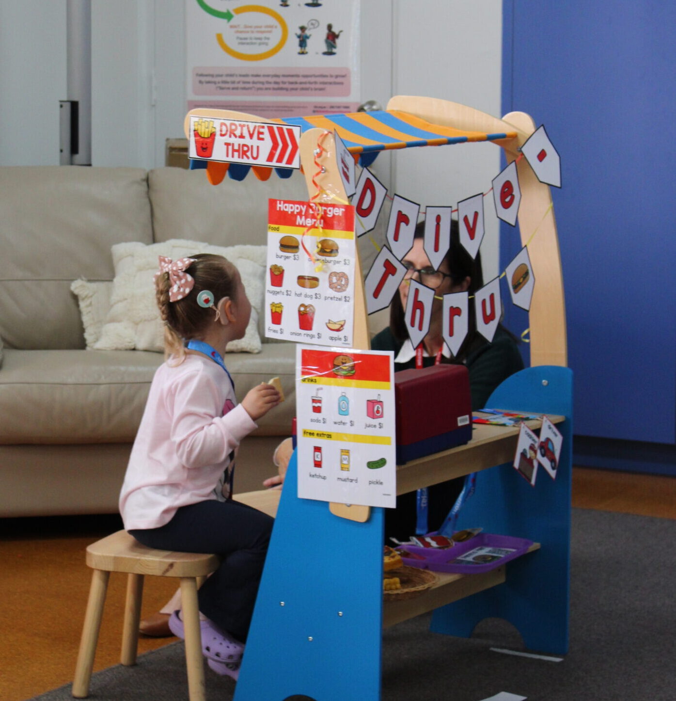 children participating in a classroom activity