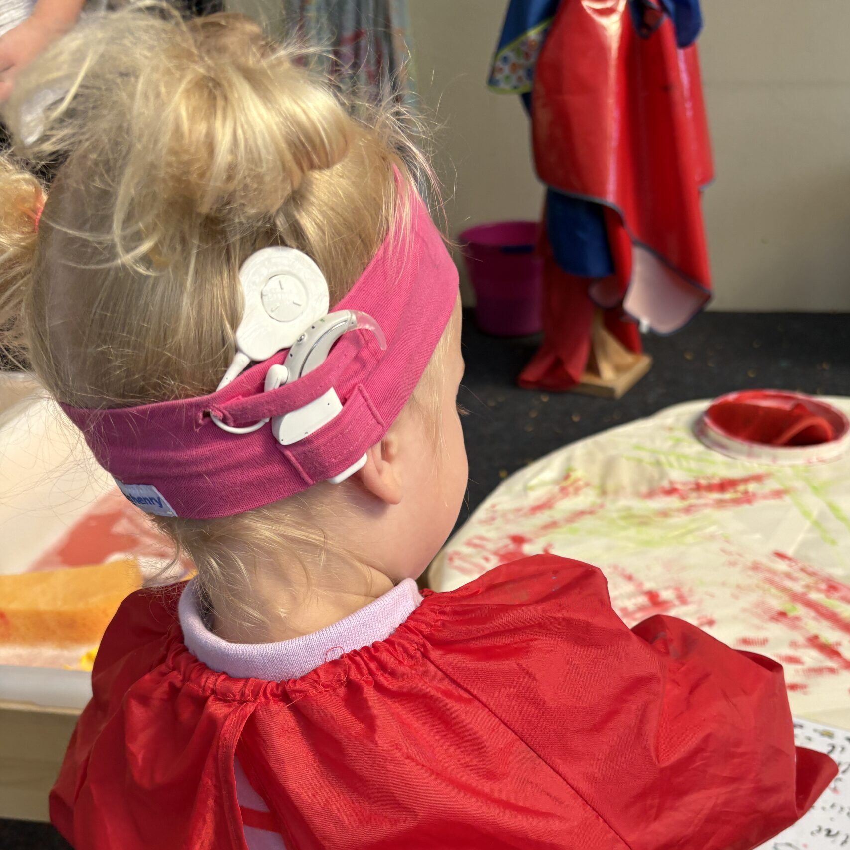 child painting